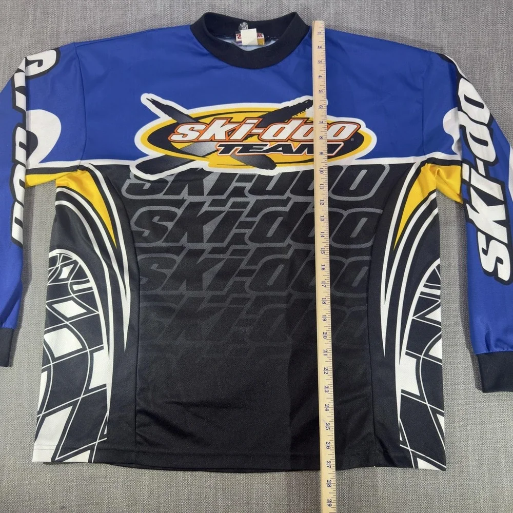 Ski-Doo Jersey Mens Large Multicolor Team Racing Snowmobile Long Sleeve